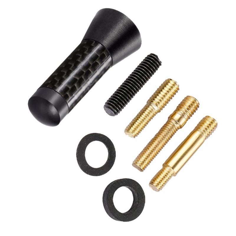 車のアンテナ炭素繊維車のアンテナ車のショートアンテナ車のアンテナの装飾 DIY 車の修正アンテナ