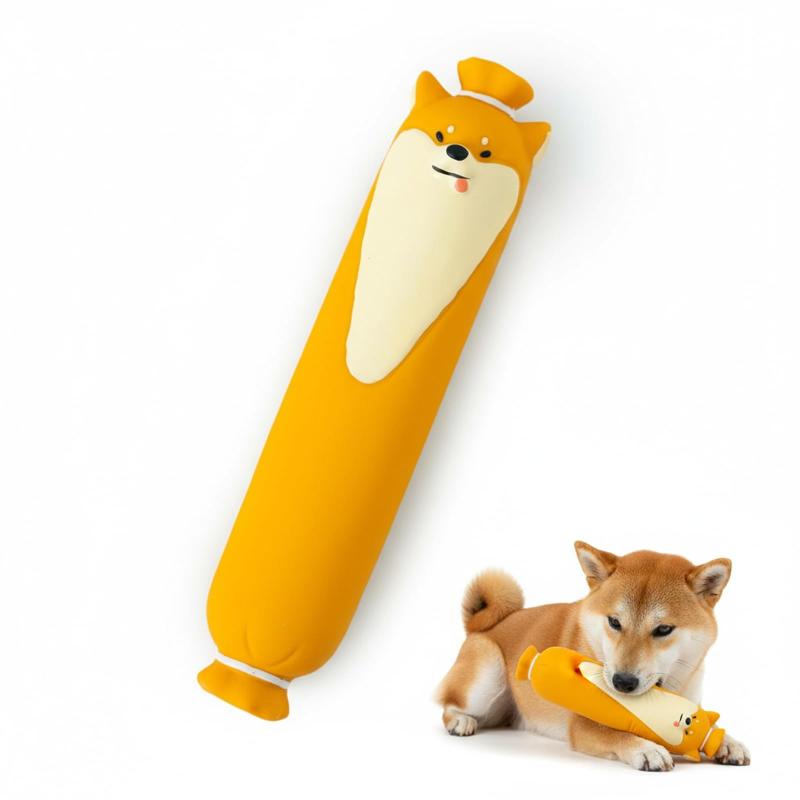 PureNya 犬 噛む おもちゃ 犬用デンタルトイ 柴犬デザイン 歯磨き ストレス解消 丈夫で長持ち 小型犬 中型犬 対応 ペット用インタラクティブおもちゃ 安全素材
