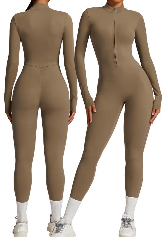 [Maeau] レディース スポーツ レギンス 長袖 ボディスーツ タイツ 補正下着 シェイプアップ お腹引き締め ボディシェイパー 通気 高弾性 ヨガ フィットネス トレーニング ストレッチ 吸汗速乾