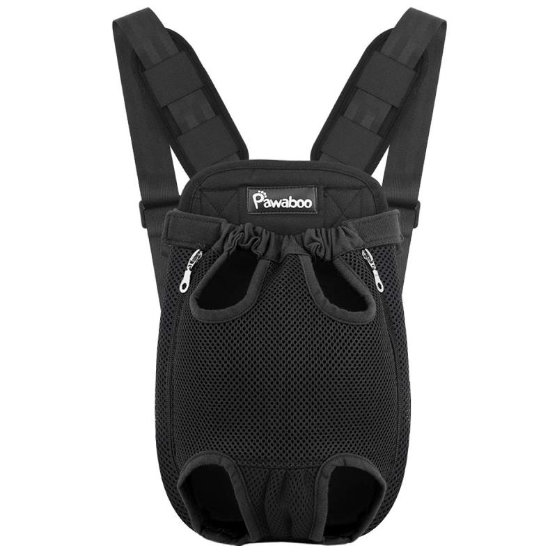 Pawaboo ペット抱っこバッグ ペットバッグ リュック型 ペット用 抱っことおんぶ兼用 キャリー 肩パット付き スリング 通気 おんぶ紐 飛ぶ防止 両手解放 快適 2WAY お出かけ用 中型 小型犬/猫兼