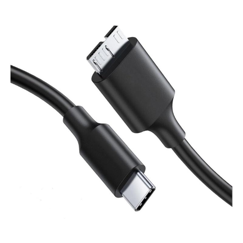 Lenovo - USB C to Micro B 3.0 ケーブル 5Gbps高速データ転送 外付けhddケーブル マイクロB変換ケーブル 外付けHDD/SSD ハードドライブ/Galaxy S5 Note 3/MacBook Pro/カメラなどに対応 B変換ケーブル