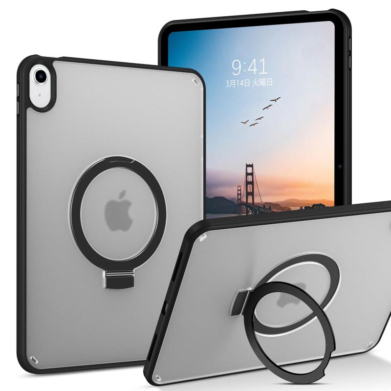 乐天商城 - YINLAI iPad 11 ケース (A16 2025) /iPad 10 (2022) 互換可能 第11世代/第10世代 対応 保護カバー ブラッククリア｜耐衝撃・ハイブリッド構造・リングスタンド内蔵｜画面・カメラ全面ガード・落下保護