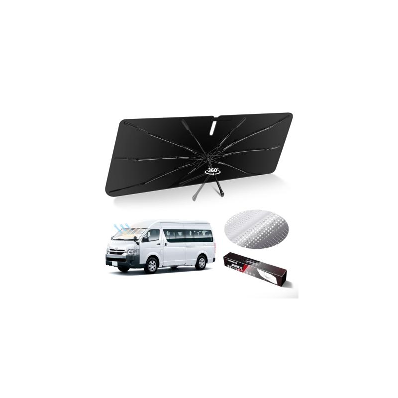 J-PREMIS トヨタ ハイエース 200系 標準ボディ 1型～ 9型 車用サンシェード 傘型 車種専用設計 スポーティ タイプ パラソル 傘式 UVカット 10本骨 ガラス