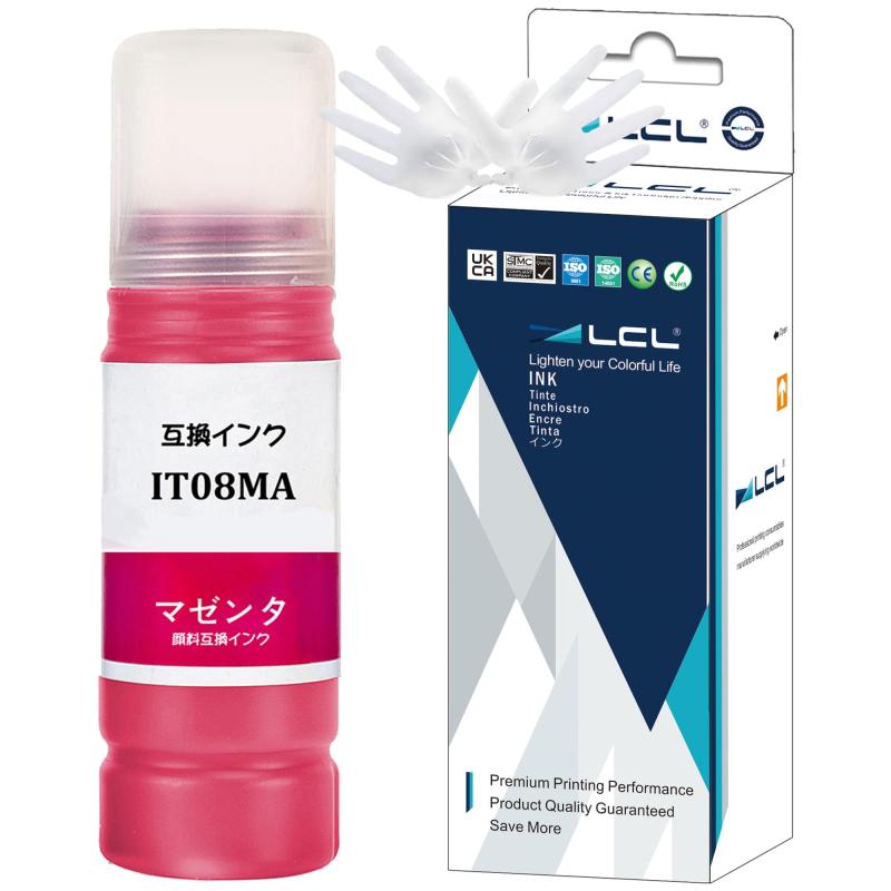 乐天商城 - LCL エプソン用 (えんぴつ削り) IT08 IT08A IT08MA (1パック マゼンタ 顔料 70ML) 互換インクボトル 対応機種：PX-M6712FT PX-M6711FT PX-M791FT PX-S6710T