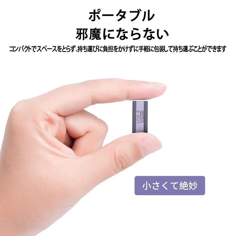 USB 変換アダプター タイプc 変換アダプタ [100W急速充電/8K@120Hz映像出力/USB4.0延長アダプタ/40Gbps高速転送Mac Book Pro、Nintendo Switch、Nexus 6P 5X、Sam sung Galaxy
