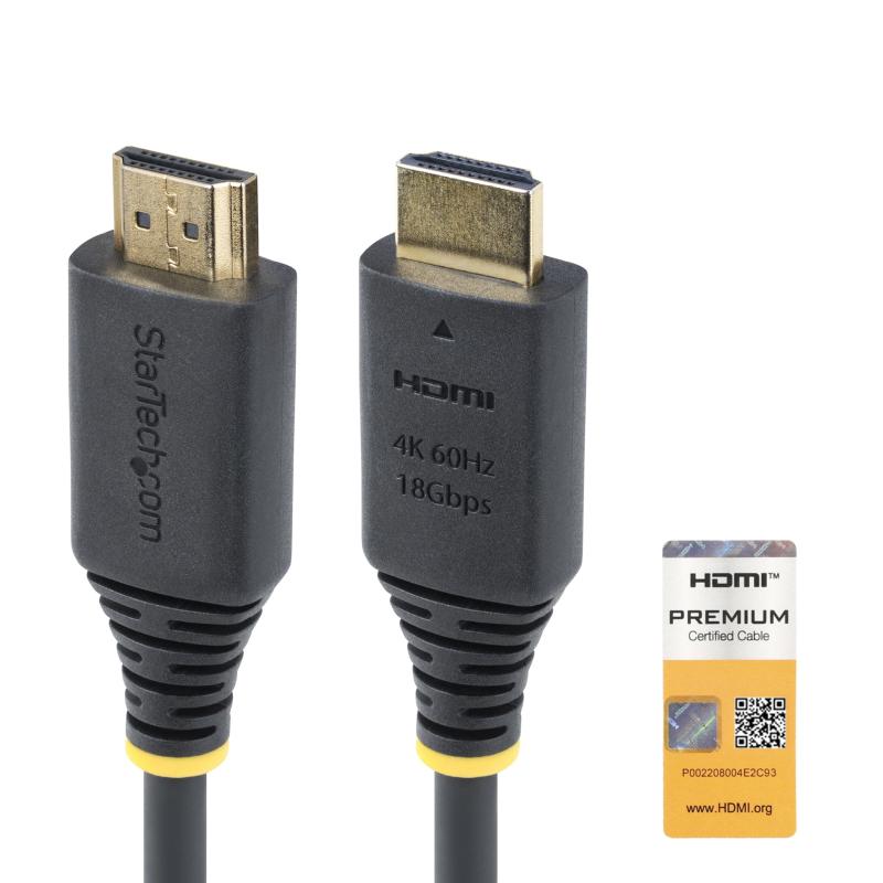 Rakuten - StarTech.com HDMI 2.0ケーブル／3m／4K60Hz 1440p 144Hz／Premium HDMI／ブラック／プレミアムハイスピード／UHD テレビ TV パソコン接続 HDMI2-CABLE-4K60-3M