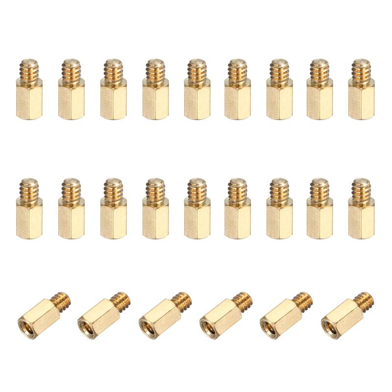 PATIKIL 24個セット 6#-32 6.5mm+4mm 雄雌六