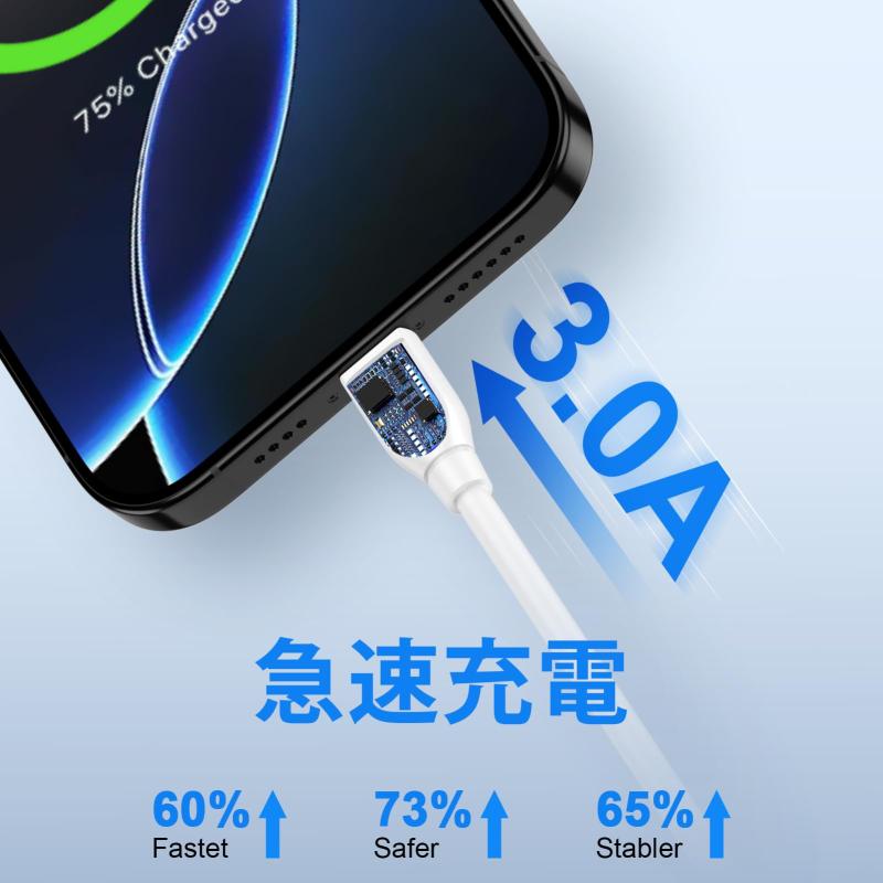 タイプc 充電ケーブル 0.3M 【5本セット】 QC3.0急速充電 タイプc ケーブル iPhone 16充電ケーブル type c ケーブル USB2.0高速データ転送 高耐久性 iPhone16シリーズ/Galaxy S23 ultra/iPad