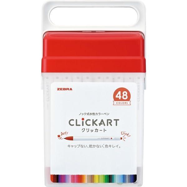 ゼブラ クリッカート 48色セット ケース入り WYSS22-48C-N
