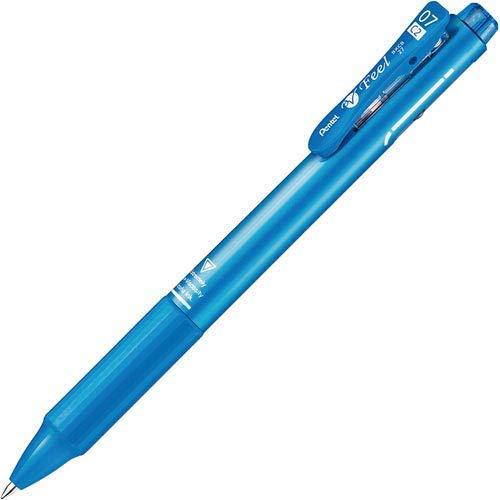乐天商城 - ぺんてる ビクーニャ フィール 2色ボールペン メタリックスカイブルー インク/黒・赤 0.7mm〈細字〉 BXCB27MS