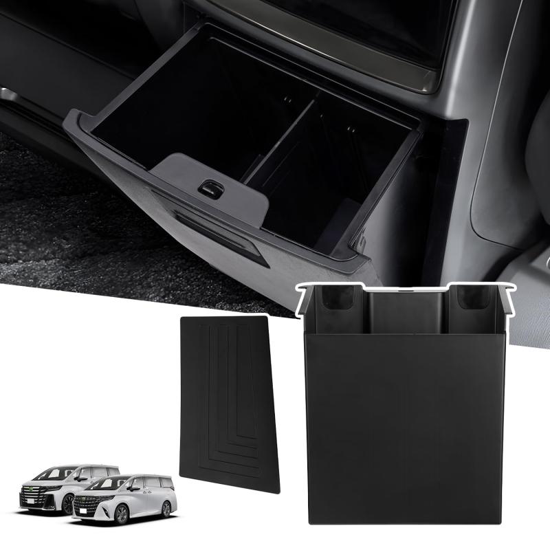 Rakuten - 【新改良・底までピッタリ】LIMSTYLE トヨタ アルファード ヴェルファイア 40系 マルチボックス ALPHARD VELLFIRE 40 Zグレード専用 リアエンドボックス R5.6～現行 リヤ 吹き出し口用 ゴミ箱 センタ