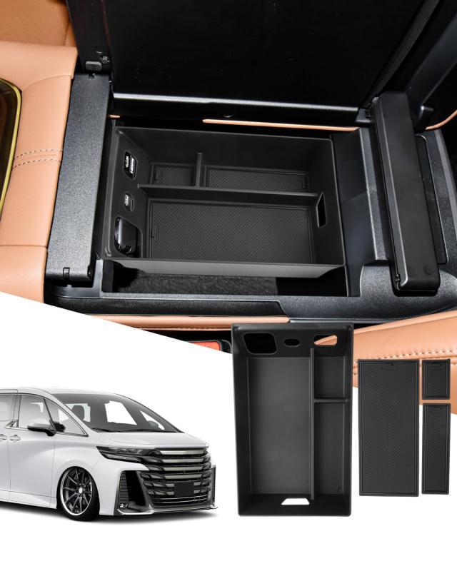 SXCY 新型 トヨタ ヴェルファイア 40系 専用 コンソール アルファード40系 コンソールボックス センターコンソール 40アルファード コンソールトレイ アームレスト 収納ボックス ボックストレ