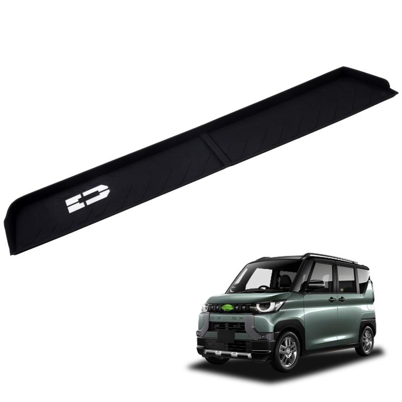 Mozan 三菱 デリカミニ B3系 専用 助手席 オープントレイマット B34A/B35A/B37A/B38A インパネトレイ ラバーマット 蓄光 ラバートレイ 滑り止め キズ防止 衝撃吸収 ガタガタ音なし 内装パーツ アク