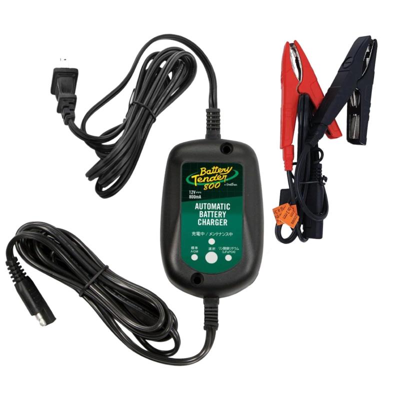バッテリーテンダー800（リチウムバッテリー対応） ハーレー対応 Deltran Battery Tender フロート充電機能でフル充電を維持【12V用】