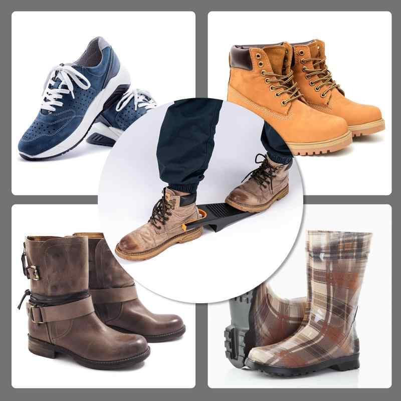 BOOMIBOO ブーツジャック、カウボーイブーツ用ブーツリムーバー、ウェーダー用ブーツプーラー、ワークブーツ。, オレンジ, One Size