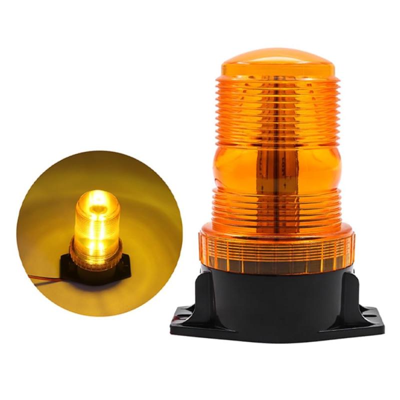 Aoling 警告灯 LED 点滅 回転灯 12V 24V 黄/青/赤3色選択可 非常ライト車両 緊急点滅信号灯 安全警告灯 フラッシュ 高輝度 除雪機 重機 建設車両 消防車 レッカー車 救急車 トラック パトカー トレ