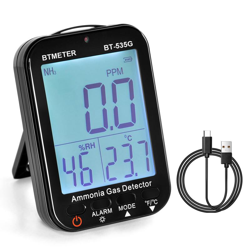 BTMETER 臭気測定器アンモニア検知器 NH3濃度検出器 測定範囲0-100ppm