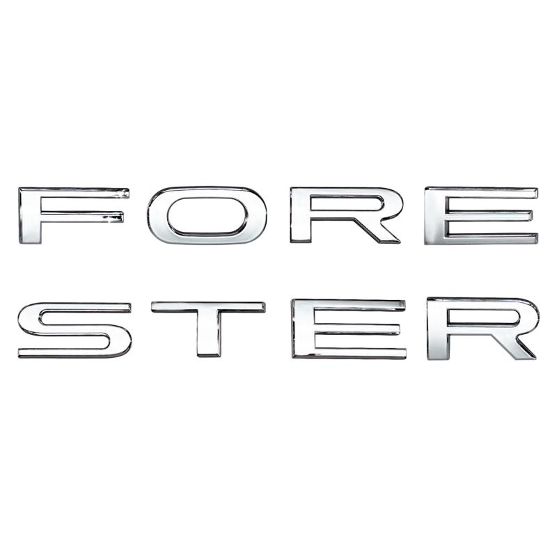 OKAYOHINN スバル フォレスター 対応 リア のための 3Dメタルハイブリッド車のステッカーエンブレムバッジのロゴ FORESTER エンブレム ABS樹脂製 8PCS Forester 2025年4月～