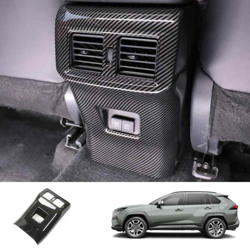 SWD-DG RAV4 エアコンベント リア アームレスト AC エアコンベント インテリアパネル TOYOTA 新型 ラヴフォー XA50型 ABS製 1P