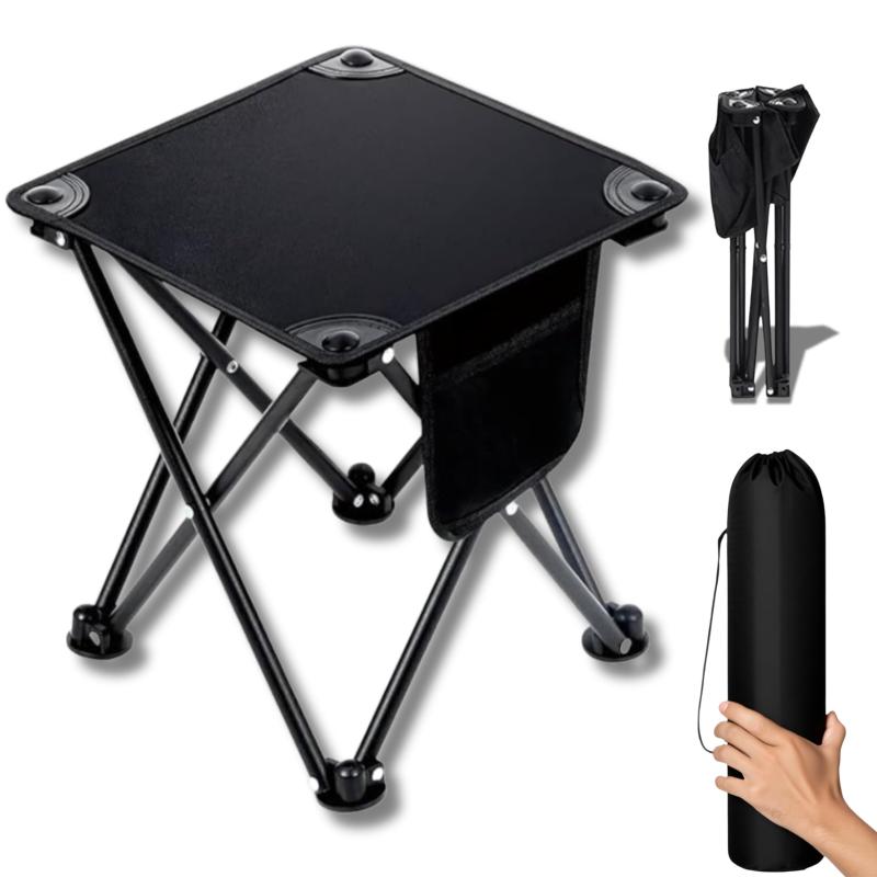 折りたたみ椅子 軽量 持ち運び コンパクトチェア アウトドア チェア 折り畳み椅子【新アップグレード - 大型サイズ 1秒で開閉】耐荷重200kg サイズは33cm×33cm 高さ32cmで キャンプ/釣り/登山/運