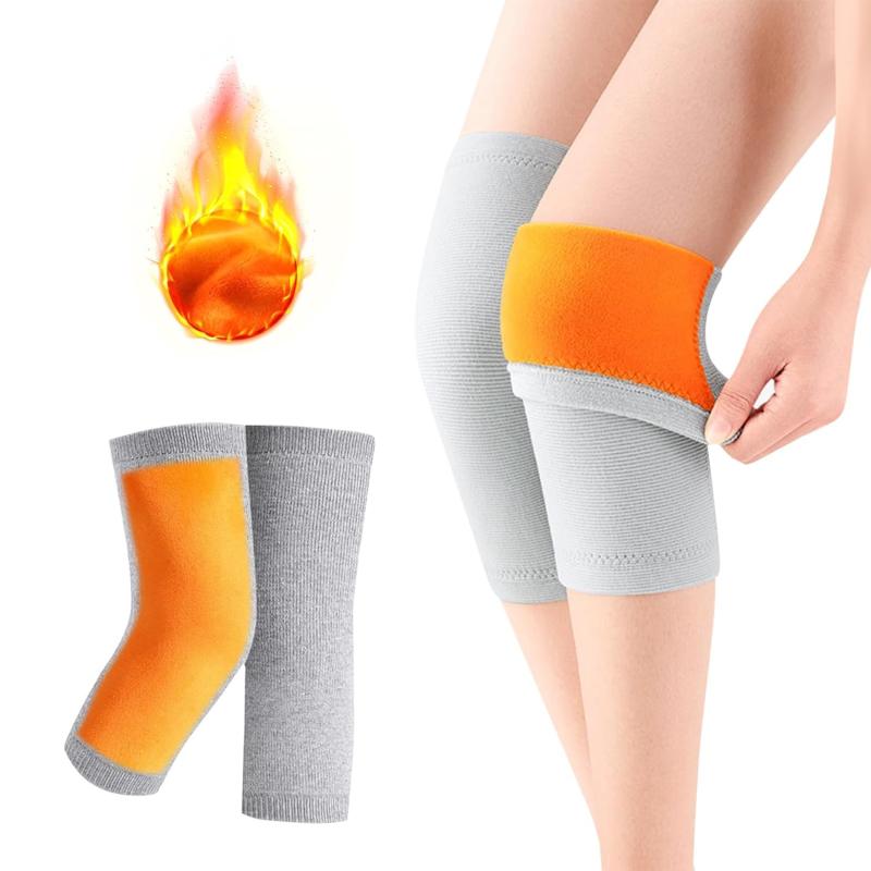 膝温めグッズ ひざウォーマーサポーター 防寒/冷房対策 膝保温 防寒 防風 【改良モデル】【2枚セット】 裏起毛 秋冬用 通気性 膝暖かい 膝冷え防止 柔らかい 快適な履き心地 締め付けない