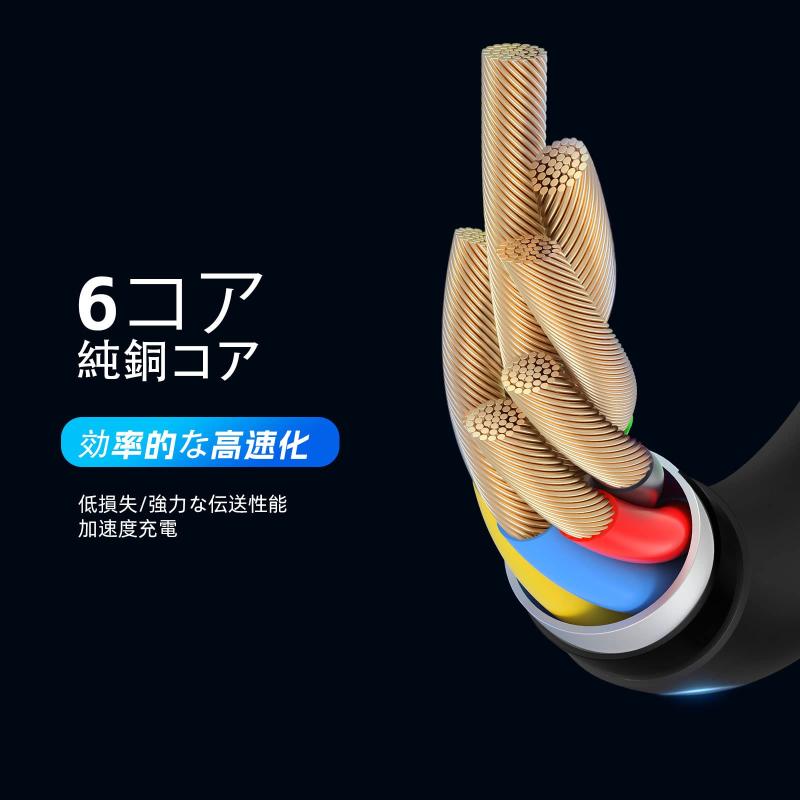 ISDT USB C ケーブル 100W 5A PD QC4.0対応 急速充電 高速データ