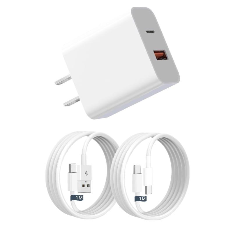 タイプc 充電器 USB Type-C 充電器 PD20W急速充電対応 USB-A & Type-C コンセント式電源アダプター 2ポート搭載 iPhone 17air/pro max/16/15/14/13/SE3 iPad、Android/タ