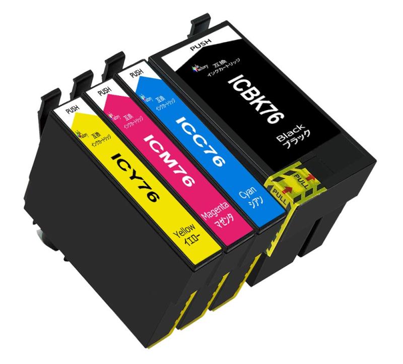 エプソン用互換インクカートリッジ IC4CL76(BK/C/M/Y)