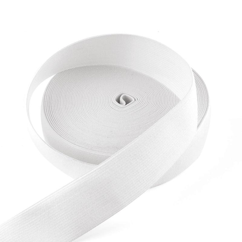 平ゴム 弾性バンド 幅25mm×10m ゴムベルト ズボン用の交換バンド ゴム紐 織ゴム 強い弾性 裁縫材料 DIY 手芸裁縫 (ホワイト)【商品仕様】セット内容：弾性バンド*1、サイズ：25mm*10m、材質：ポリエステル/ゴム、カラー：ホワイト。【素材】洗濯しても劣化しにくい、ポリエステル素材を使用。強い弾力、収縮性、丈夫で耐久性に優れ、長期間お使いいただけます。【用途】袖口、ウエストバンド、ズボン、スポーツウェア、ドレス、スカートの裁縫用にはいい選択です。【大容量入り】よれよれになったウエストゴムや裾ゴム、敷布団パッドなどの替えゴムとして、10mと大容量のため様々なシチュエーションでご使用いただけます。【DIY】DIY工芸品、靴ひも、ヘアタイ、ネックライン、ショートパンツ、スカート、袖、日常生活に色々な場所で利用できます。