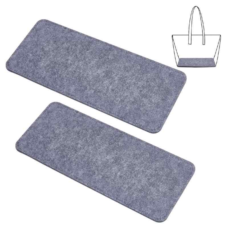 Other - PH PandaHall バッグ底板 カバンの中敷 カバンの芯地 2枚セット 30x13cm フェルト バッグ用 芯材 ウール製 ハンドメイド用品 手作りかばん ハンドバッグ 羊毛袋の底 厚さ約6mm 灰色