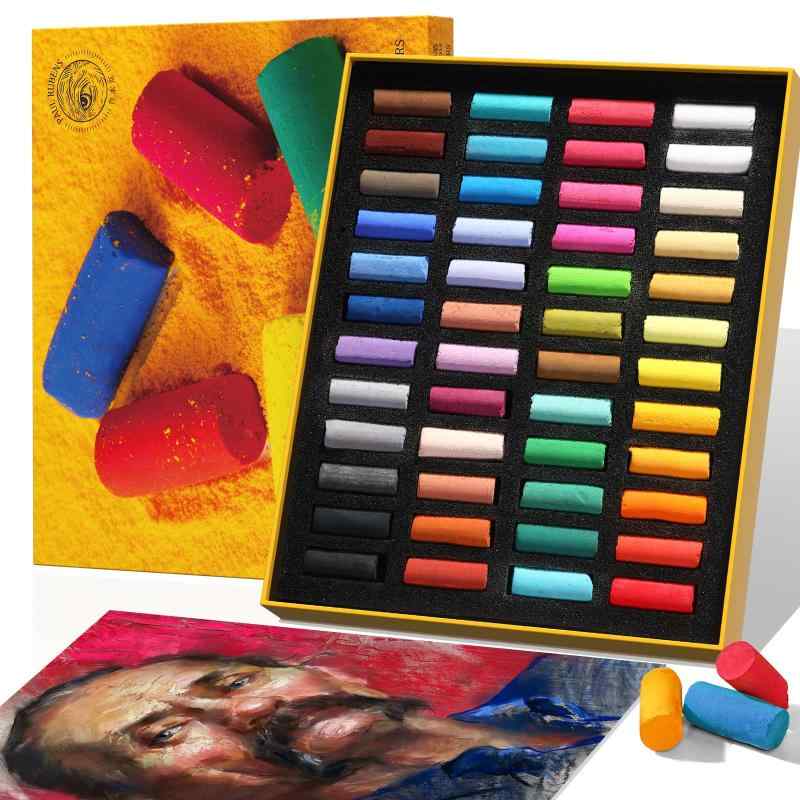 Paul Rubens ソフトパステル、48色の鮮やかな色のチョークパステル、ファインピグメント、滑らかなストローク、強力なカラーリングパワーパステル、アーティスト、初心者、学生向け