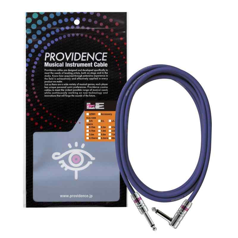 Providence プロビデンス シールドケーブル LE501 S/Lプラグ（ストレート/L型）ブルー