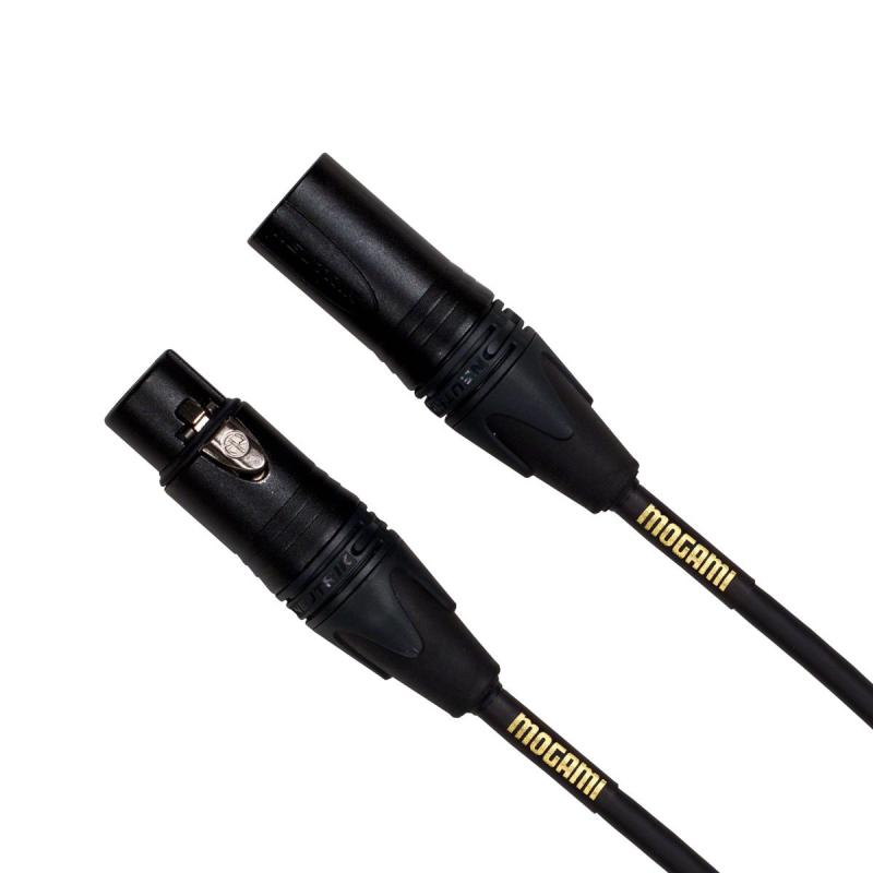 モガミ GOLD STUDIO XLR マイクケーブル XLR-メス - XLR-オス 3ピン ゴールド接点 ストレートコネクタ