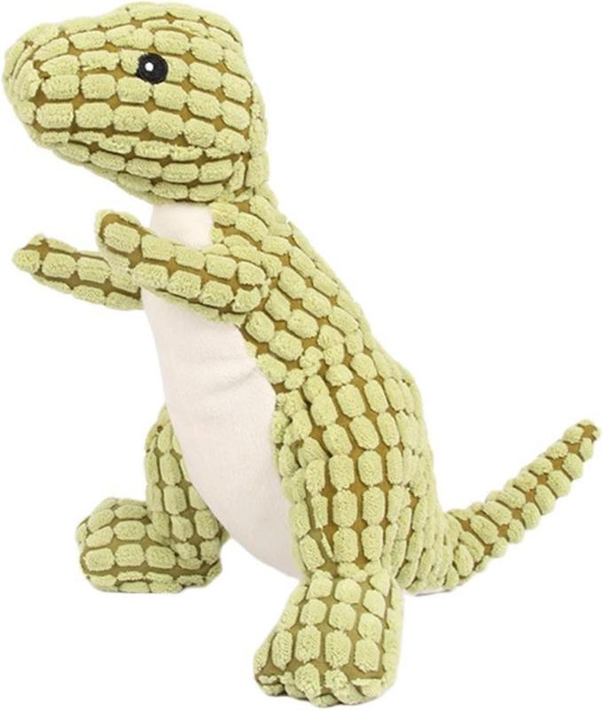 ペット玩具 犬用 噛むおもちゃ 小型犬用 発声付き 恐竜 ぬいぐるみ デンタルケア ストレス解消 室内遊び子犬対応 安全素材 口臭予防 運動不足解消