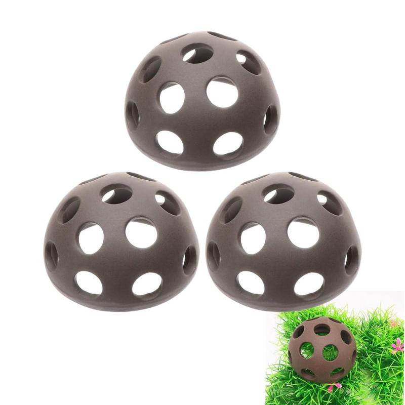 水槽用飾り 隠れ家 水槽 セラミック 魚 3個セット半球形 エビシェルターハウス 陶器スコーピオンハウスキャニスター シミュレーションストーン 飾り アクアリウム装飾