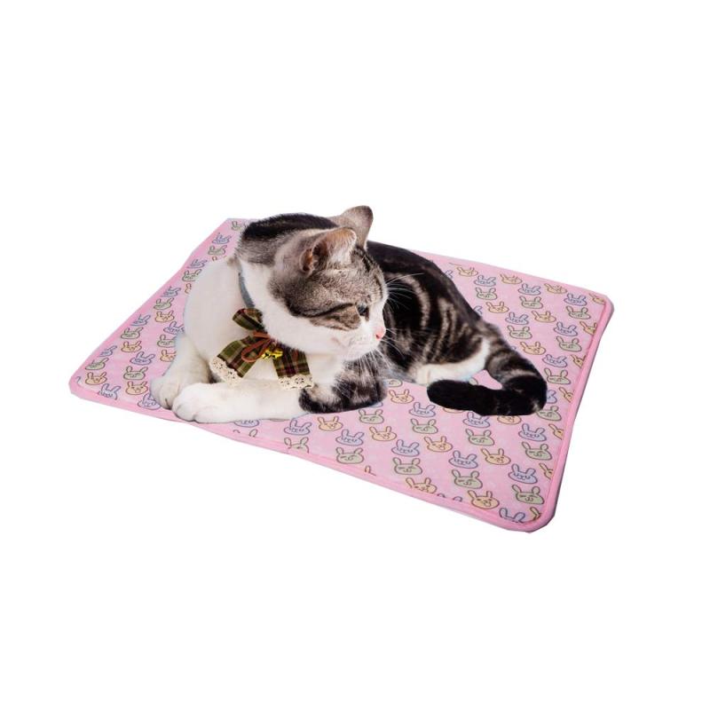 Easy Live ペットマット 冷感マット 犬ケージ用敷物 ひんやり座布団 滑り止め 洗える 肌触りよい ふかふか 冷感 犬 猫 涼感冷感クッション ひえひえ爽快 犬猫用 多用途 車内室内アウトドア用