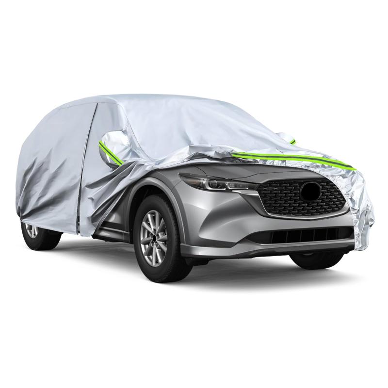 Tusamika 車 カバー 裏起毛 ボディカバー カーカバー 厚手オックスフォード 雨 雪 塵 紫外線 黄砂対策 通気性 弾力な防風ロープ付き 四季対応