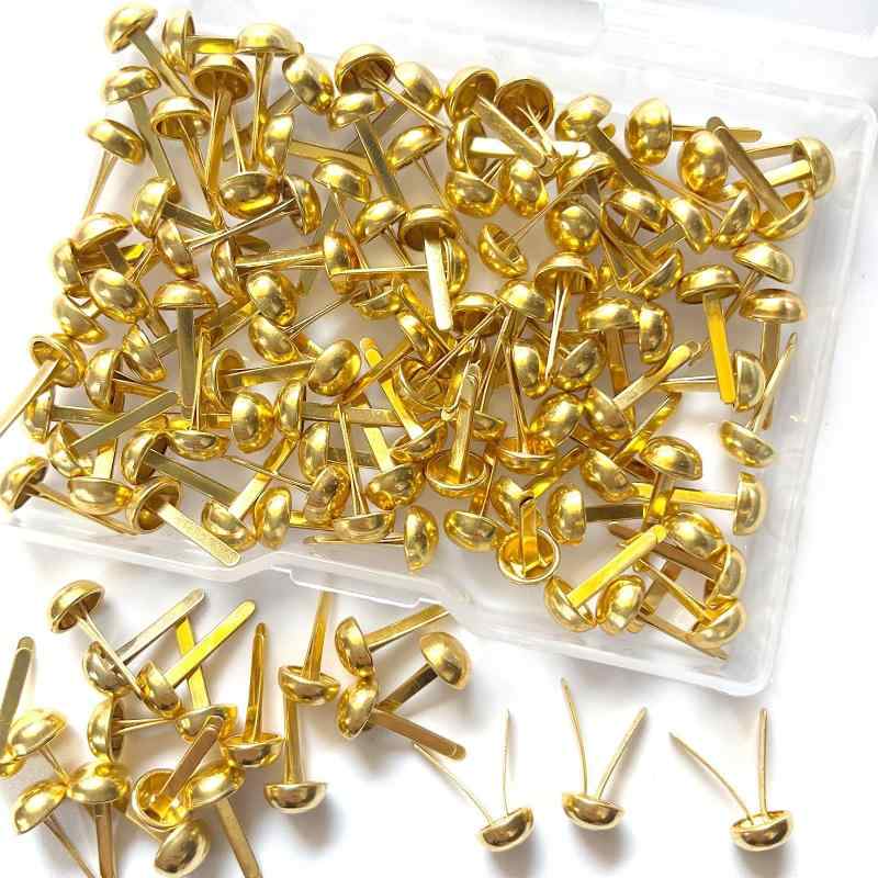 TANOKOX 割りピン ゴールド 6mm 約120個 ケース入り 手芸 工作 留め具 ハンドメイド素材