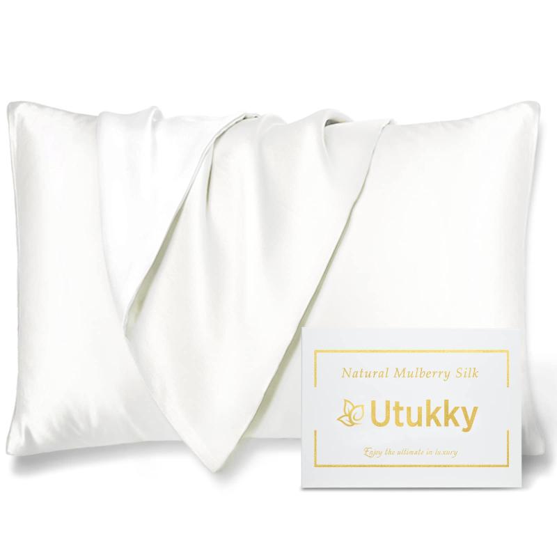 乐天商城 - Utukky シルク枕カバー【TVで紹介】まくらカバー 片面シルク 43×63cm 6Aクラス 封筒式枕カバー シルクピローケース テンセル 洗える 寝癖軽減 抗菌防臭 美髪・美肌 敏感肌に優しい ギフト 贈り