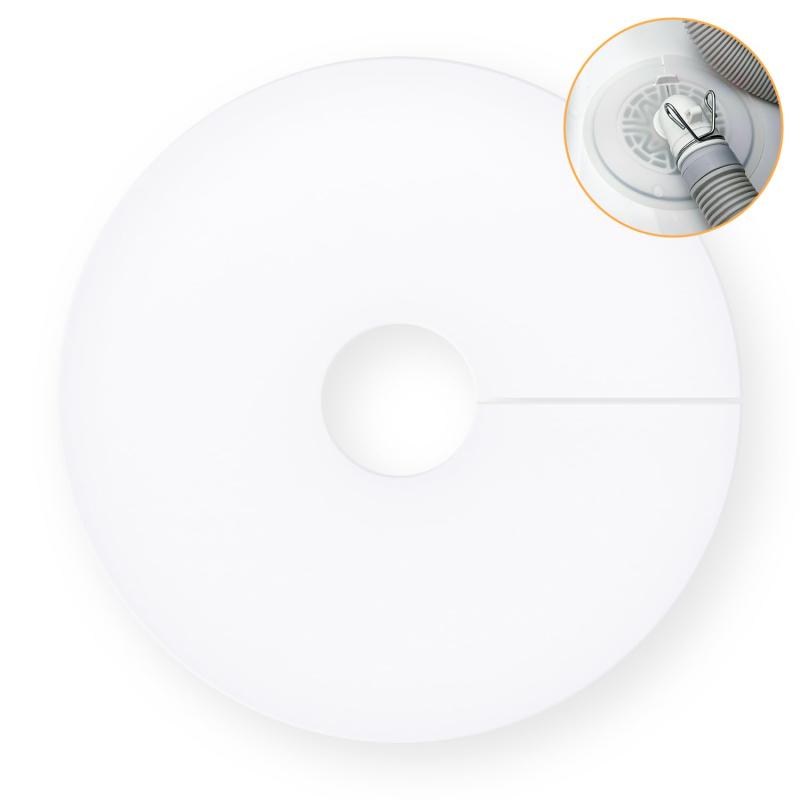 [ECO PLUS] 洗濯機 排水トラップ対応 排水口カバー シリコン製 防臭・防虫 自粘性 接着剤不要 16×16cm 厚さ1.5mm 3枚セット （風呂・キッチン・洗面所対応）