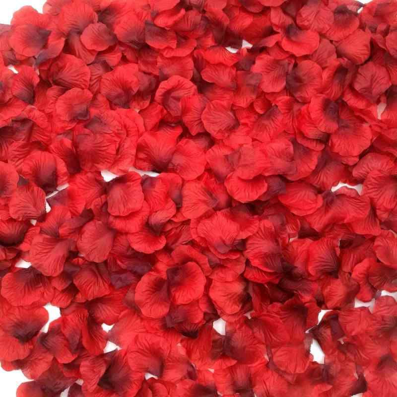 Rakuten - 花びら 約3000枚セット フラワーシャワー 薔薇 造花 プロポーズ 飾り 結婚式 ウエディング 2次会 誕生日 お祝い クリスマス パーティー用飾り (赤と黒 3000枚)