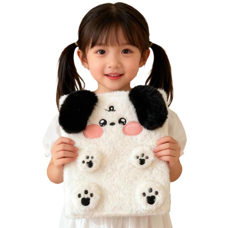 シール帳 A6 もふもふ バインダー そのまま入れるタイプ 貼らない収納 10枚リフィル＋下敷き2枚付き 女の子・子供・大人向け 布製 かわいい 3D立体シール対応 flowing2-10163201 フローイングgt パッケージ画像