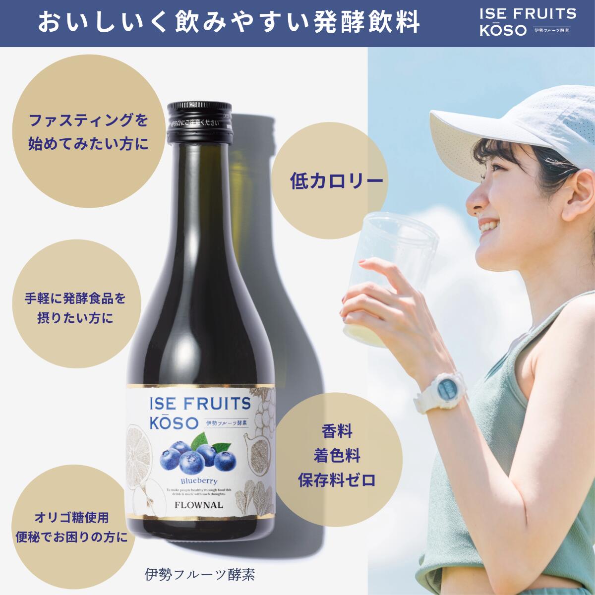 リニューアルキャンペーン特別価格！【伊勢フルーツ酵素】ブルーベリー（300ml）3,...