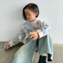 タイダイ染めロンT [ ベージュ タイダイ染 親子 お揃いコーデ キッズ 子供 男の子 女の子 ユニセックス 大人 メンズ レディース 長袖 Tシャツ Tシャツ...