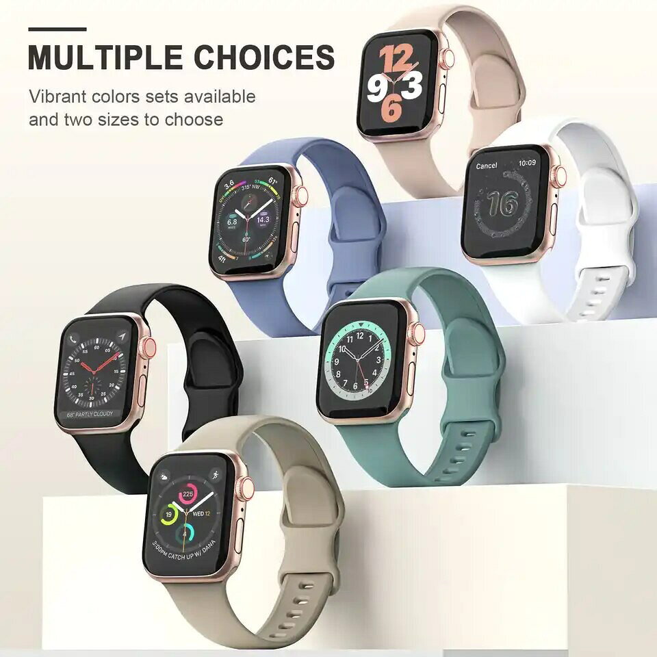 【ポイント5倍】applewatch アップルウォッチ バンド シリコン メンズ レディース apple watch ベルト 40mm 44mm 41mm 45mm 38mm 42mm シリーズ 12 se se2 se シンプル スポーツ フィットネス 42mm 46mm おしゃれ flutt-10000035 FLUTT サンプル画像3