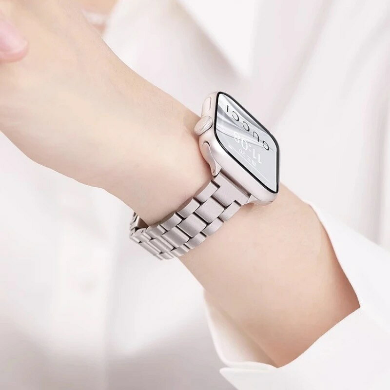 【ポイント5倍】アップルウォッチ バンド レディース applewatch ステンレス おしゃれ ベルト スリム 40mm 41mm 細い 42mm 44mm 45mm 46mm シリーズ12 アップルウォッチ10 11 se3 se flutt-10000102 FLUTT サンプル画像2