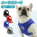 ハーネス 犬 猫 胴輪 ハーネスベルト ハーネスリード リード セット 可愛い おしゃれ かわいい 抜けない 光る 反射テープ付き メッシュ生地 簡単装着 抜け...