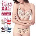 【クーポンで500円OFF】 ブラジャー ショーツ セット 福袋 2022 ブラショーツ 豪華3点セット 下着 レディース 女性 ブラ ショーツ 上下セット ナイトブラ フルカップ 花柄 ランジェリー パンティ パンツ かわいい 可愛い おしゃれ 脇高 盛れる セクシー 20代 30代 40代