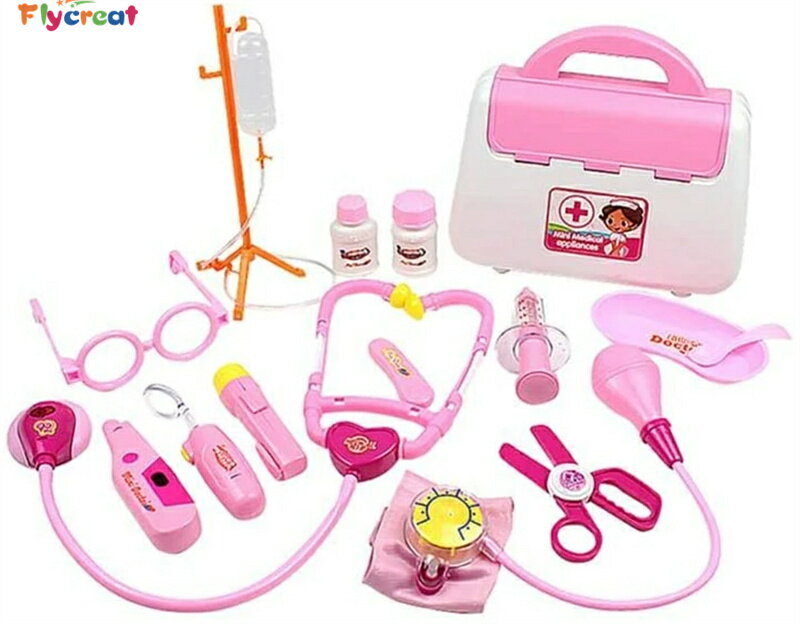 お医者さんごっこ ままごとおもちゃ お医者さんセット、知育 おもちゃ 社会性 言語力 想像力育ち ごっこ遊び15個セット、女の子 男の子 知育 おもちゃ 誕生日...
