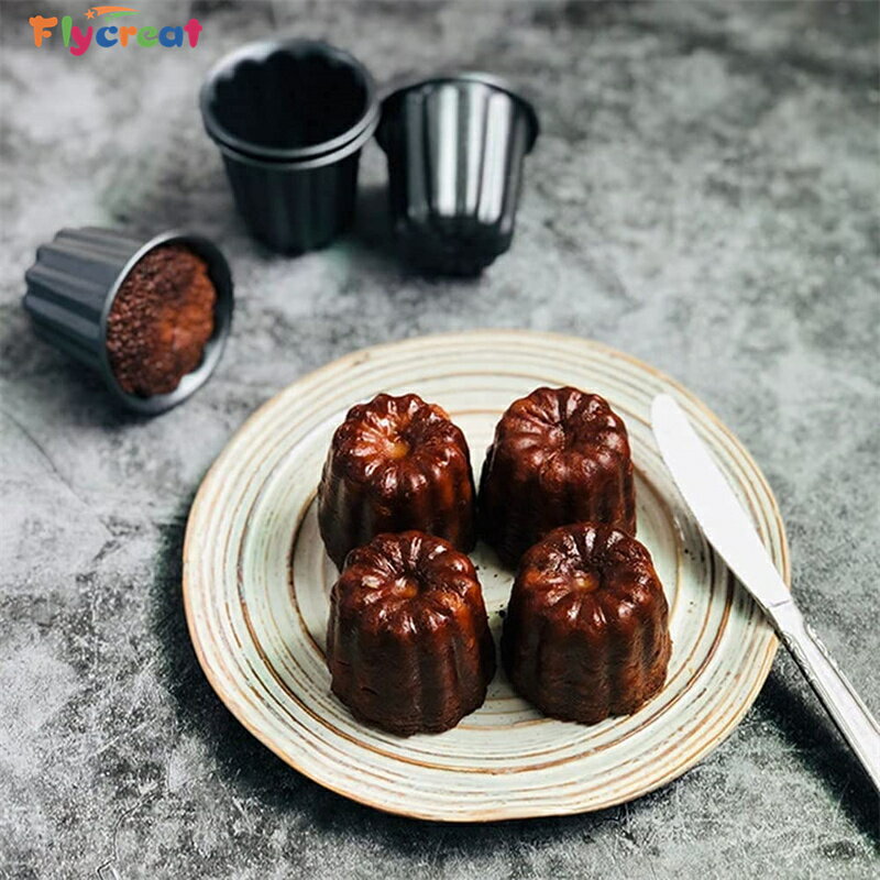 マフィン型 カヌレ型 10個セット 製菓用 お菓子作り 粘りにくいケーキ型 マドレー...